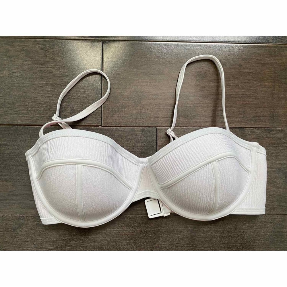 Triangl White Bikini Top